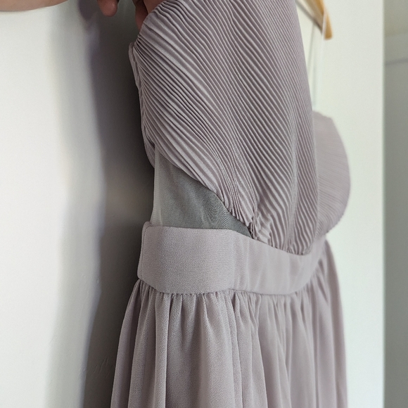 Lulu's One Shoulder Pleated Maxi Dress - Picture 3 of 4
